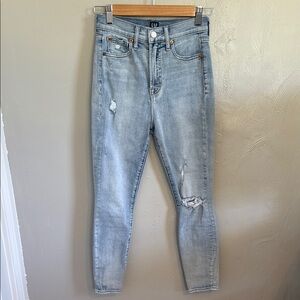 GAP true skinny high rise jeans